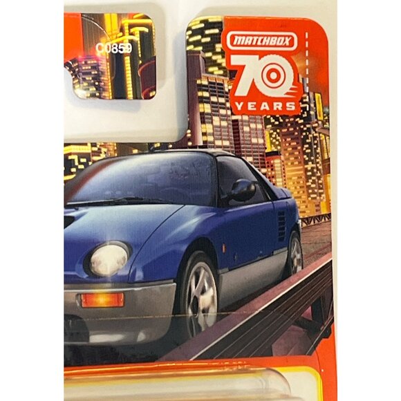 Matchbox 1992 Mazda Autozam AZ-1 Blue 70 Years 1:64 Diecast Car - Picture 4 of 8